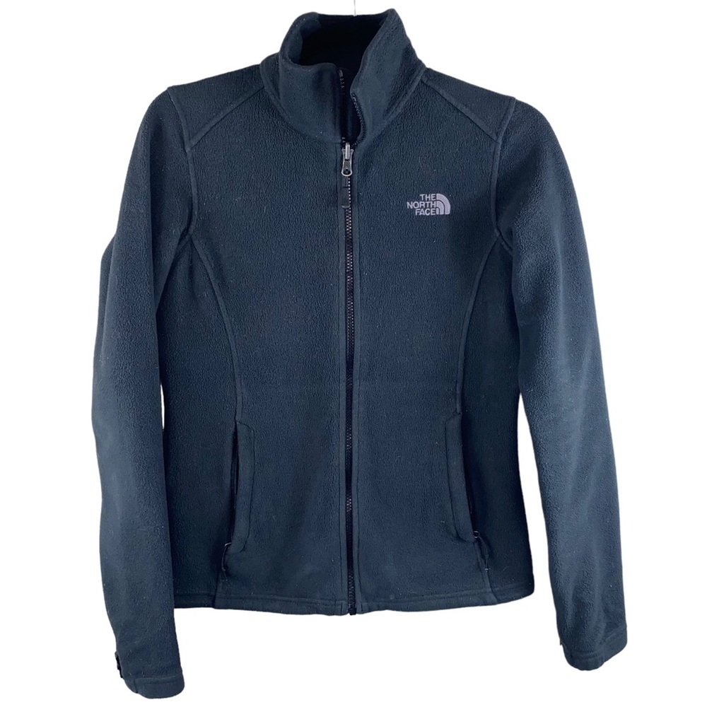 The North Face Women’s‎ black fleece full front zip jacket